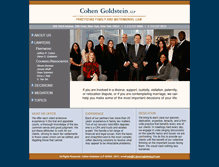 Tablet Screenshot of cohengoldsteinllp.com